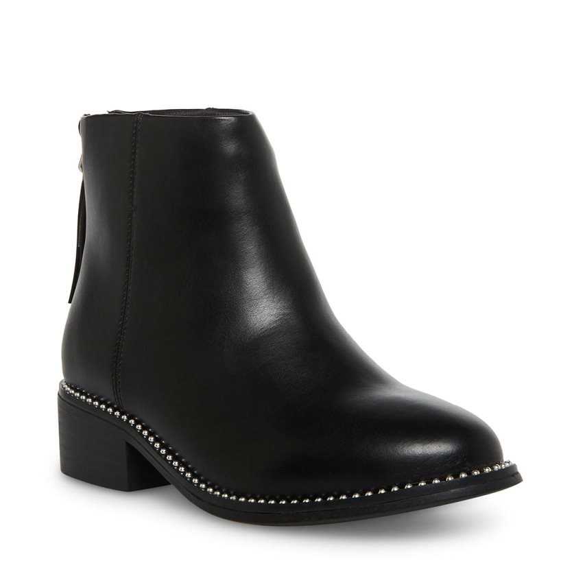 Black Steve Madden Jaqurius Kids' Ankle Boots | PH 5326LJB